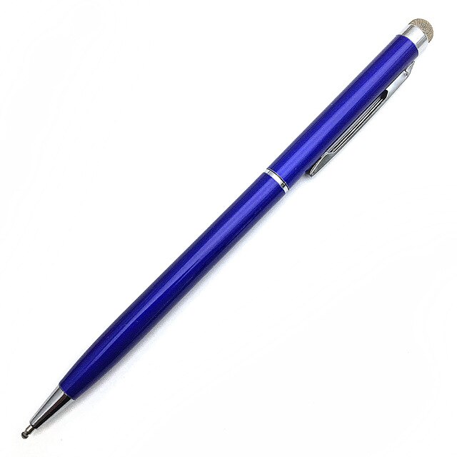 2 sztuk/partia klip projekt 2 w 1 uniwersalny rysik miękkie tkaniny głowy dla Ipad Iphone Tablet trwałe pojemnościowy ołówek...: Dark Blue