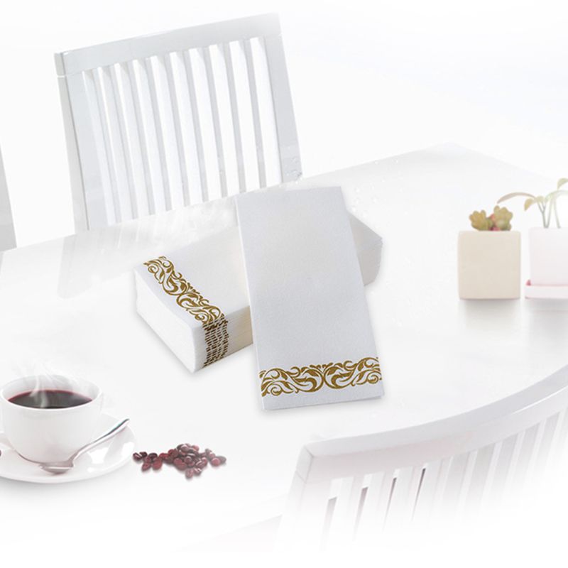 Essuie-mains jetables et serviettes de salle de bain décoratives | Serviettes en papier doux et absorbant pour la cuisine, les fêtes