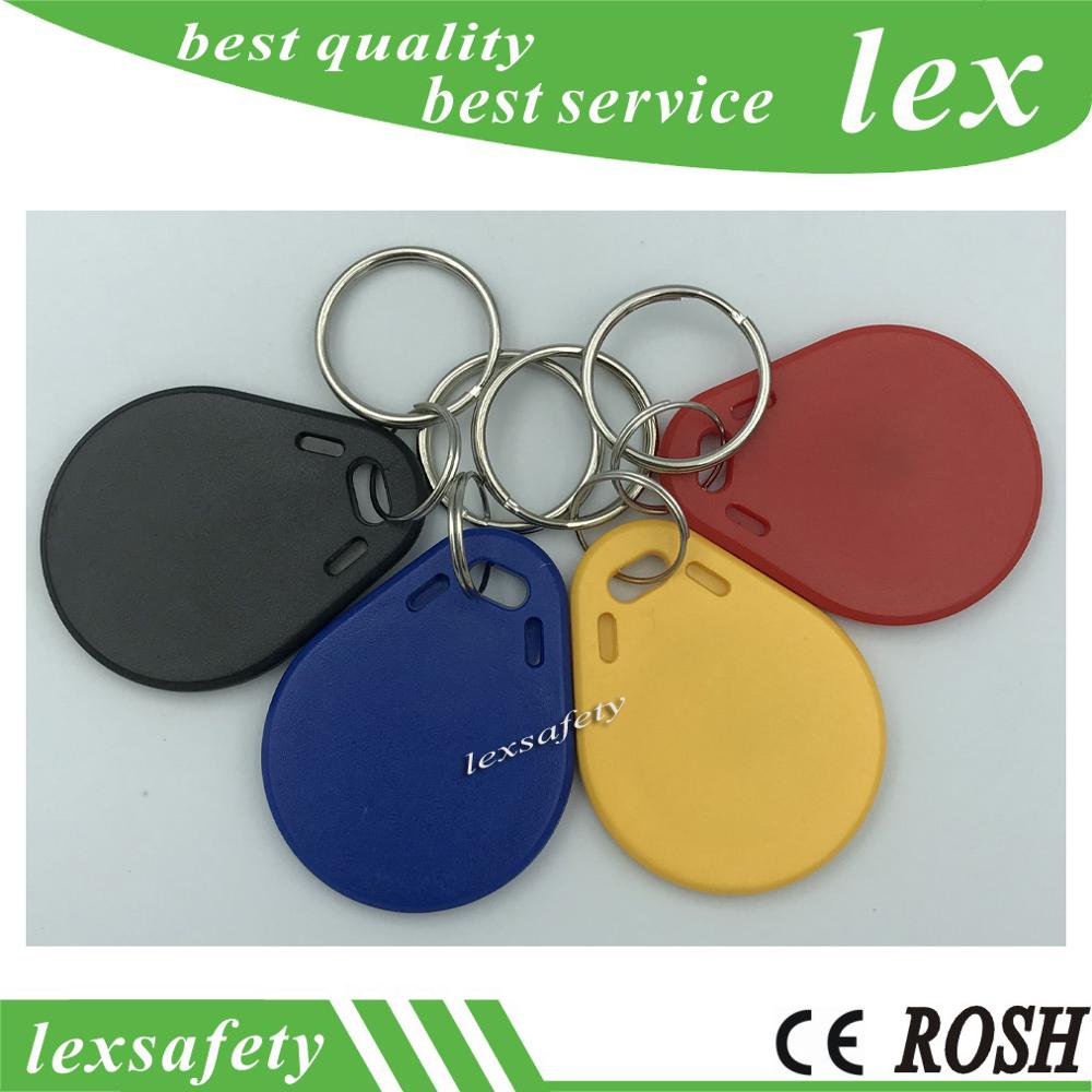 100pcs/bag RFID key fobs 125KHz EM4305 proximity ABS tags read and write rewritable duplicator copier access control