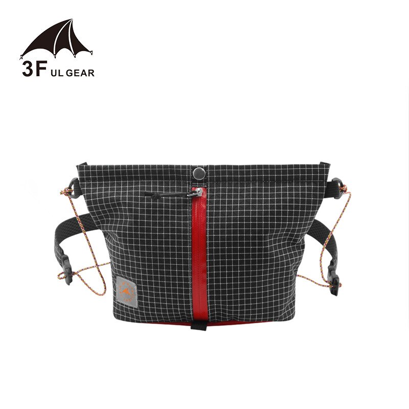 3f ul gear simple life 1 rygsæk xpac uhmwpe anti-tyveri mini cross-body taske udendørs rygsæk: Sort
