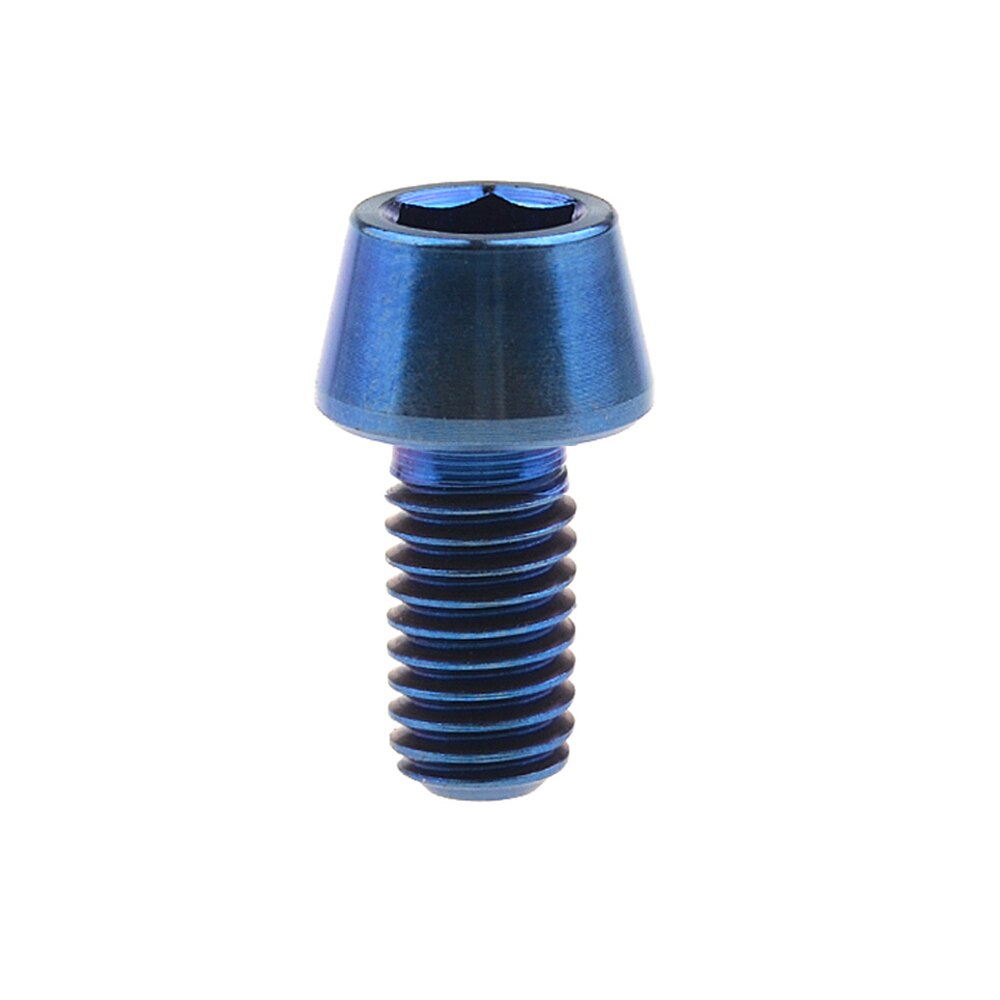 Titanium bouten ti schroef conische kop  m6 x 10 15 16 18mm fietsbouten fietsbouten voor fietsonderdelen fietsstuurpen