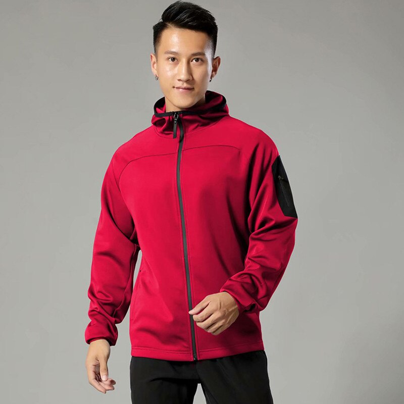 Chaquetas para correr para hombre, ropa deportiva con capucha para gimnasio, Fitness, trotar, entrenamiento, camisetas de baloncesto transpirables para hombre