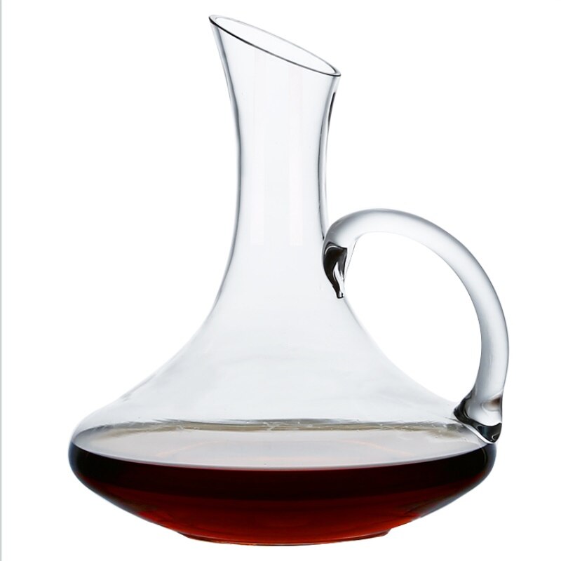 Swan decanter spiral 6-shaped decanter crystal high-end 1500ml box harp wine bottle