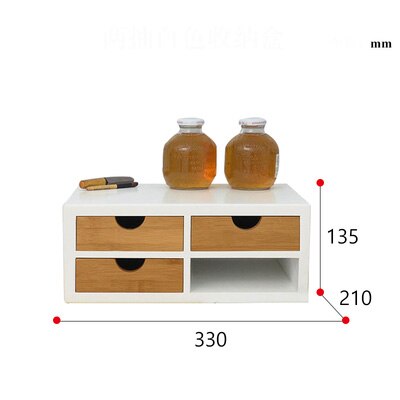 bamboo office desk drawer organizers: C