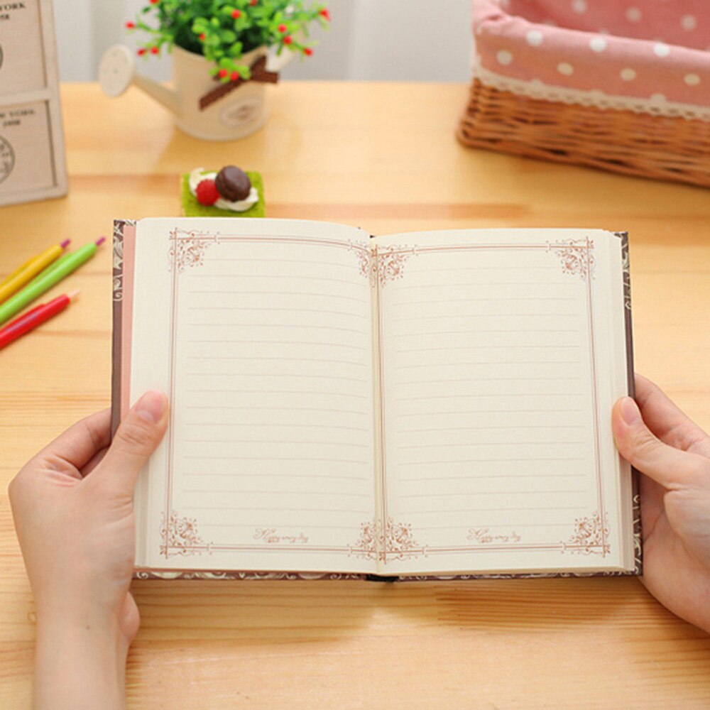 Classic Vintage Retro Personal Notebook Diary Hardcover Journal Book