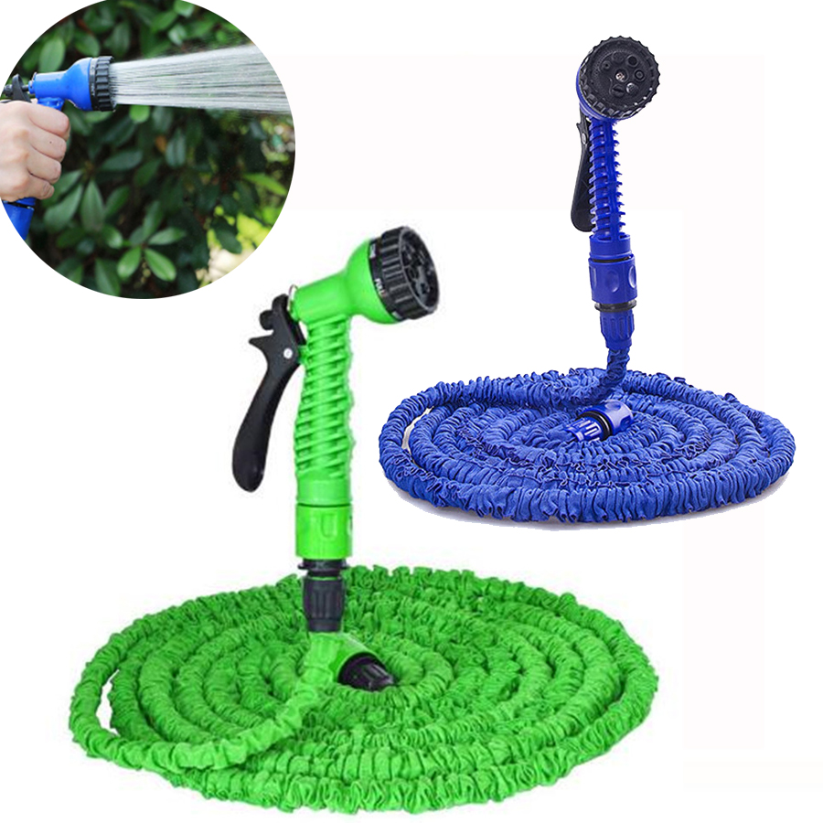 25FT-100FT Plastic Telescopische Tuinslang Irrigatie Sprinkler Tool Rekbaar Draagbare Auto Wassen Water Slang