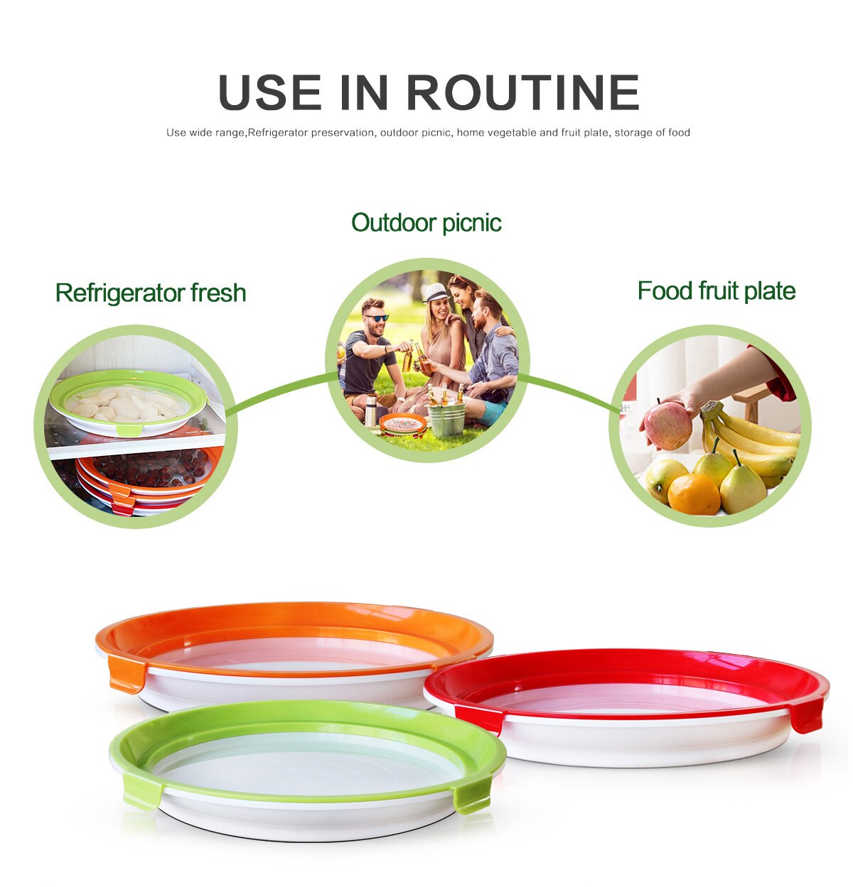 Vacuum Fresh Preservation box Vacuum Sealed Plastic Tray Food Preservation Tray Food Fresh Keeping Refrigerator Food Storage
