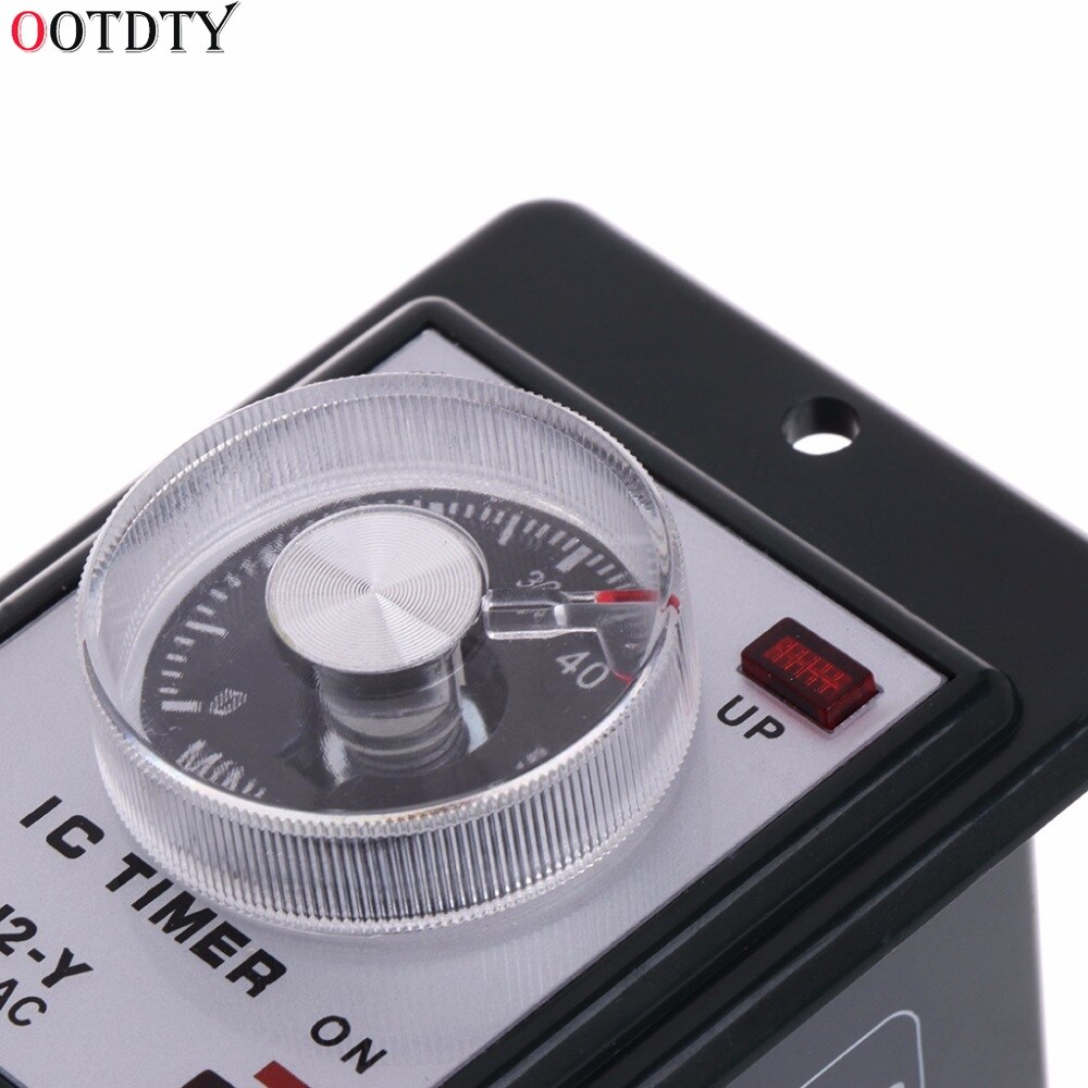 Temporizador de relé de 0 a 60 segundos/minutos con enchufe Base CA 220V, interruptor de tiempo de AH2-Y