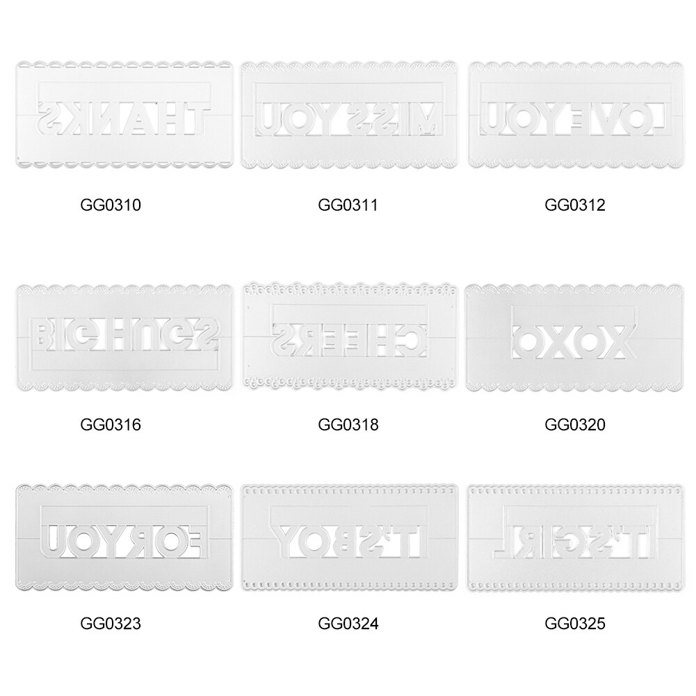 Buchstaben Metall Schneiden Stirbt Kohlenstoff Stahl Schablone Schablone Für DIY Scrapbooking Stirbt schneiden Präge Papier Karten Album Machen Handwerk