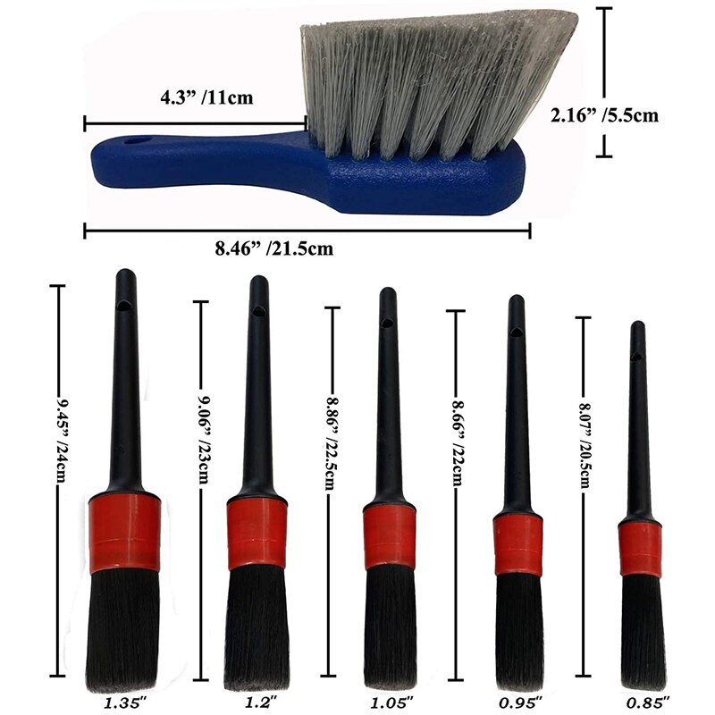 Wheel & Tire Brush, Kit detallado de coches para l... Grandado