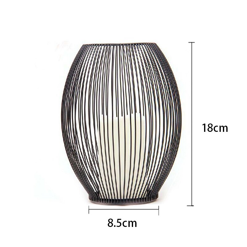 Metal Lantern Tea Light Votive Flame Candle Holders Romantic Home Hotel Decoration Ornaments Candlestick Home Decor