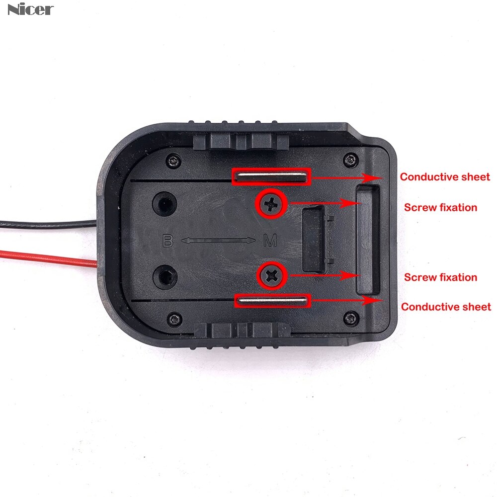 18V Battery Adapter For MAKITA&BOSCH Battery Power Mount Connector Adapter Dock Holder With 12 Awg Wires Adapter