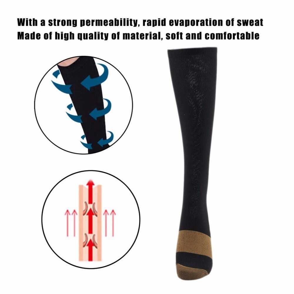 Chaussettes de Compression Anti-Fatigue à la soulagement confortable doux hommes femmes Anti Fatigue varices chaussettes soins de santé
