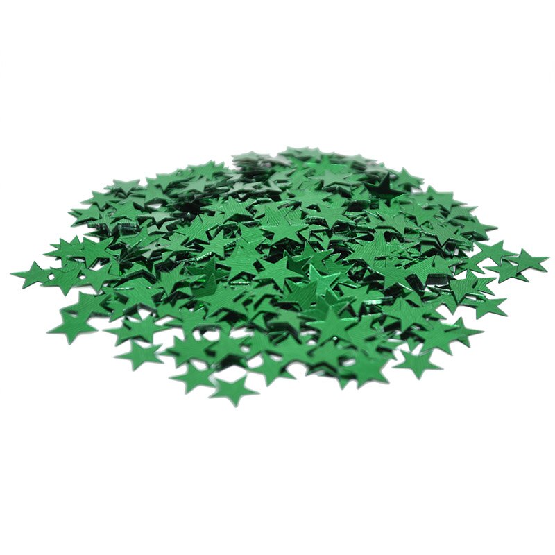 15g/bag 6mm/10mm Acrylic Stars Table Confetti Sprinkles for Wedding Birthday Party Decoration Confetti Nail Art Craft Supplies: green / 10mm