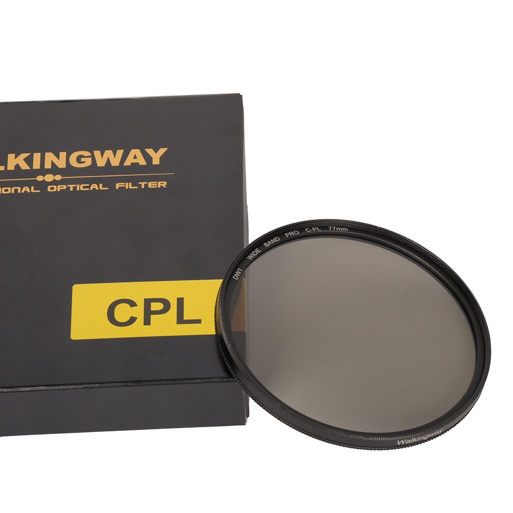 Walkingway Cpl Camera Filter Circulaire Polarisatiefilters CIR-PL Filters Filtor Voor Nikon Canon Dslr Camera Lens 52/55/58/62/67/72/77/82