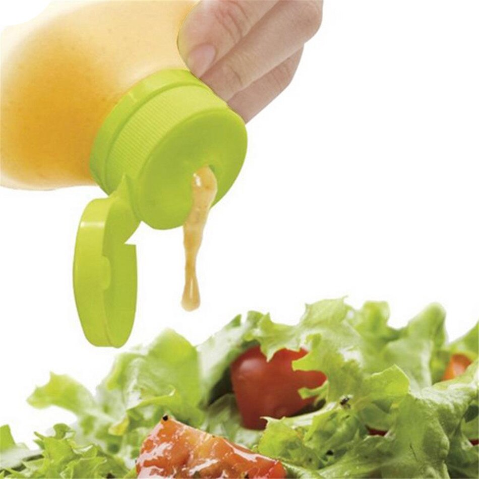 Ttlife mini salatdressing presse flaske silikone sauce krukker til ketchup sennep mayonnaise krydderi dispenser frokost