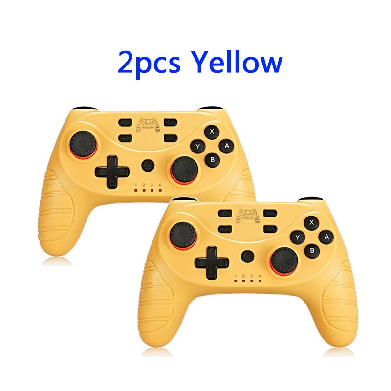 Mando inalámbrico Bluetooth para consola n-Switch Pro Lite, compatible con NS Switch, videojuego, Joystick USB, pc: 2pcs Yellow