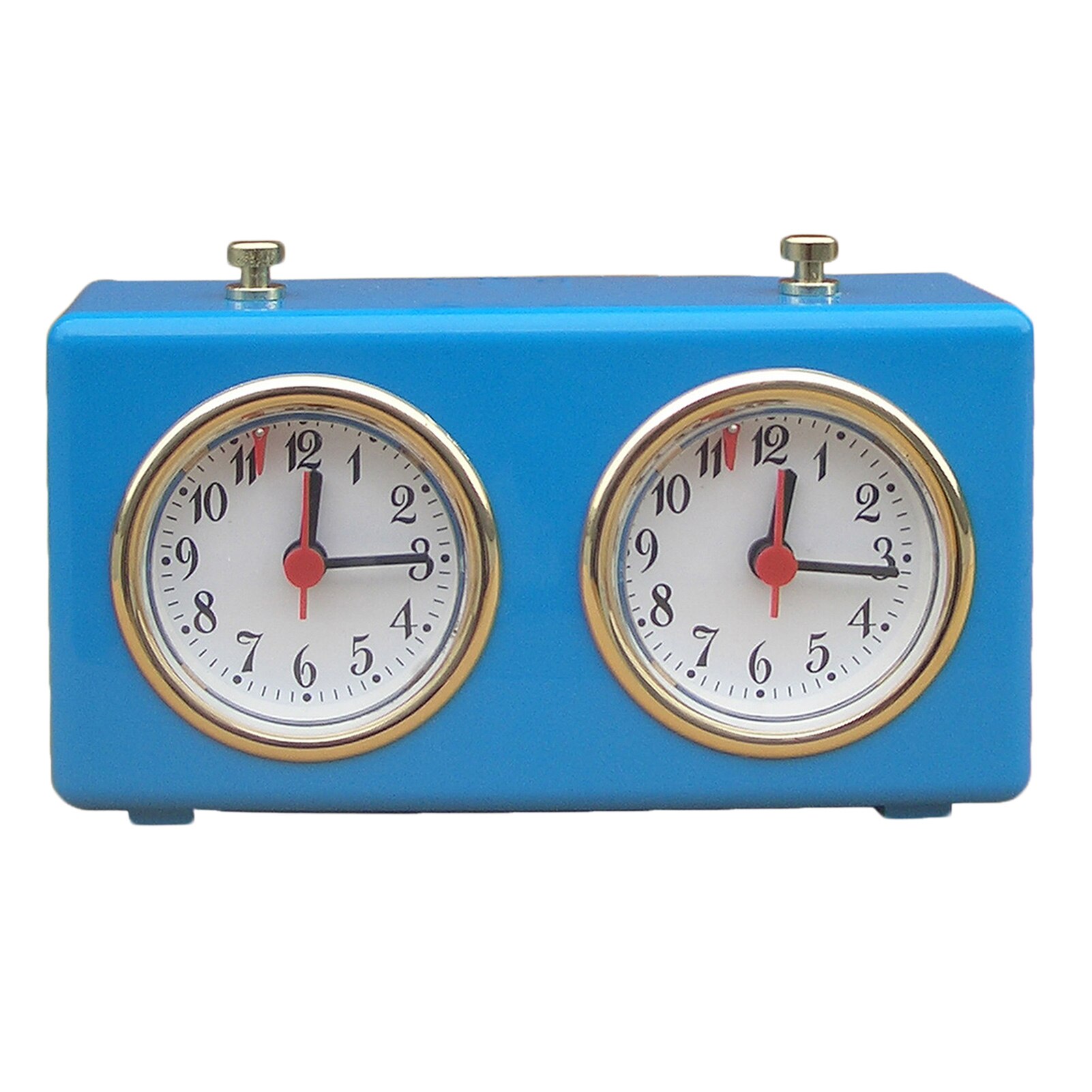 Schaken Timer Mechanische Schaakklok Draagbare & Professionele Master Tournament Analoge Schaakklok Timer Voor Tournament Board Game: Blue