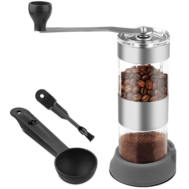 Handmatige koffiemolen, draagbare koffiemolen, conische keramische braammolen, roestvrijstalen koffiemolen voor espresso: Default Title