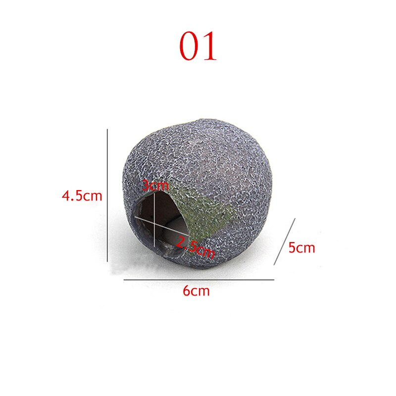 Décor de Terrarium, cachette, lézard, serpent, tortue, repos, grotte, Reptile, maison, se prélasser, enclos, Aquarium, aménagement paysager: A