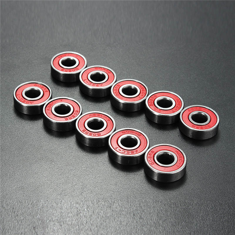 10 st abec 7 608rs skate scooter skateboard hjul reservlager kulrulle högsta precision