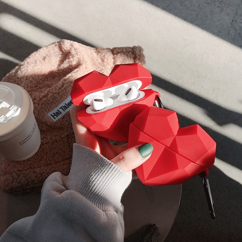 Hartvormige tpu draadloze bluetooth-koptelefoon beschermhoes voor airpods pro-hoesje voor airpods pro-hoesje met metalen haak
