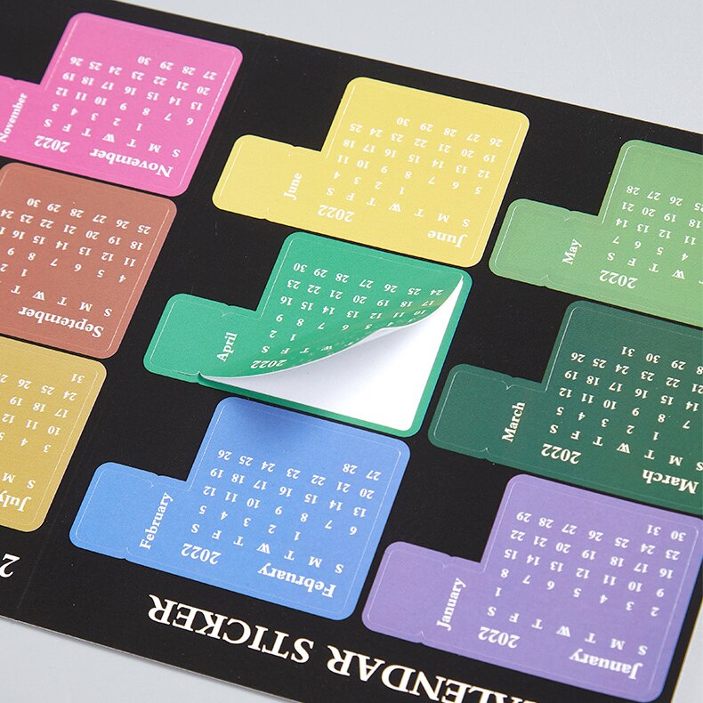 2022 Multifunctionele Index Schema Boek Time Management Planner Dagboek Kleverige Index Note Post Sticker Bookmark Kleur Annotatie