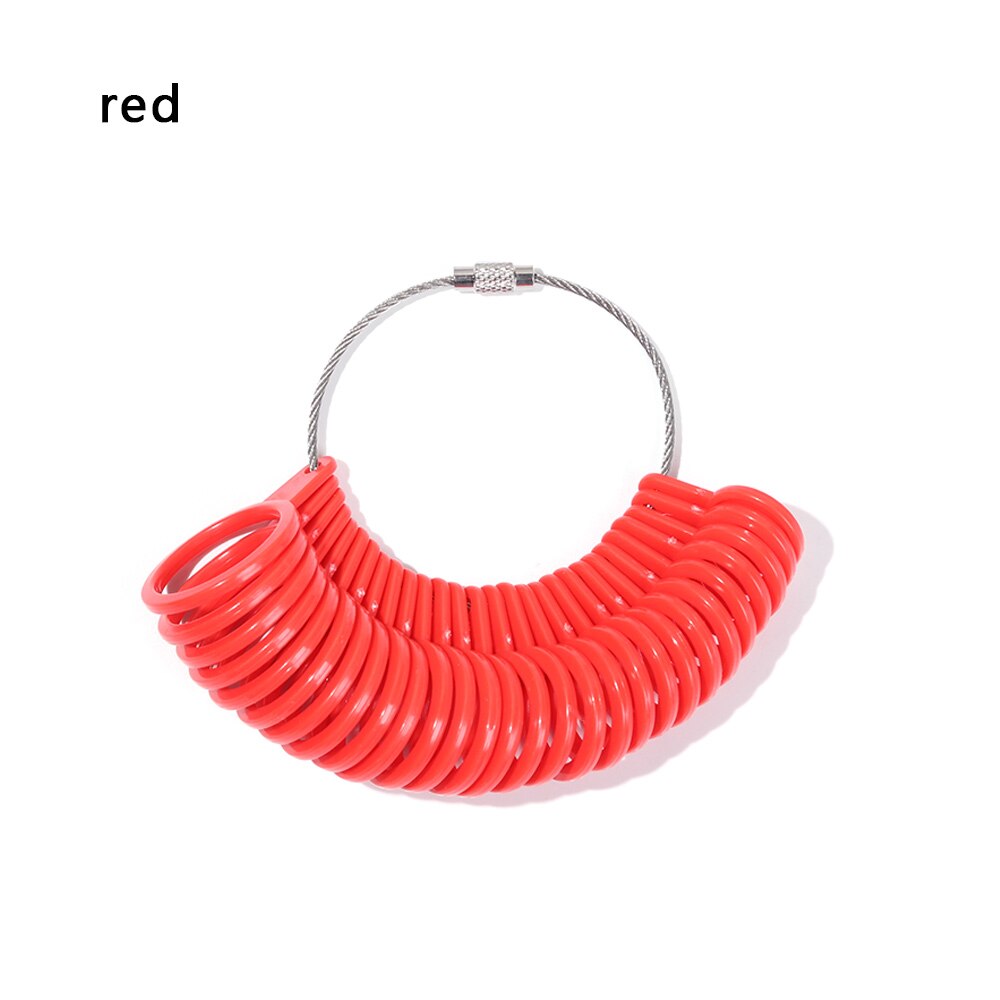 1/5/10/12 Pcs Invisible Transparent Spirale Ring Größe Teller Shell Harte Schutz Spanner Minderer Größenänderung Werkzeuge Schmuck teile: 1pcs-red