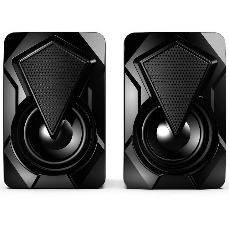 Computer Speakers Heavy Subwoofer X2 Colorful Lights Effect RGB Speaker Computer Stereo Multimedia USB Heavy Subwoofer