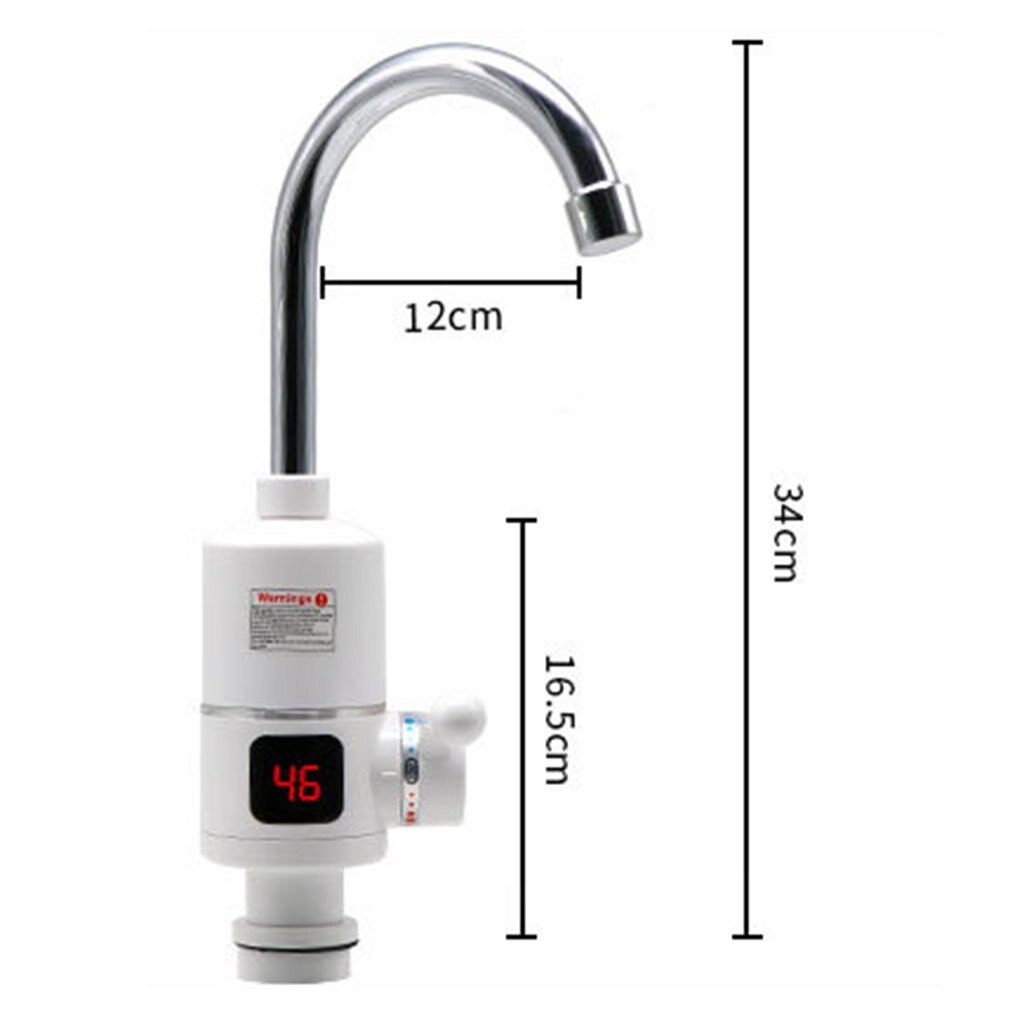 Electric Kitchen Water Heater Tap Instant Water Faucet Heater Cold Heating Faucet Tankless Instantaneous Water Heater