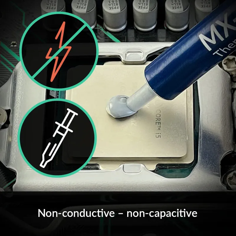Mx -4 8g/20 g termiskt fett processor termisk förening termisk pasta cpu gpu-kylare kylfläkt vätska ledande kylfläns gips