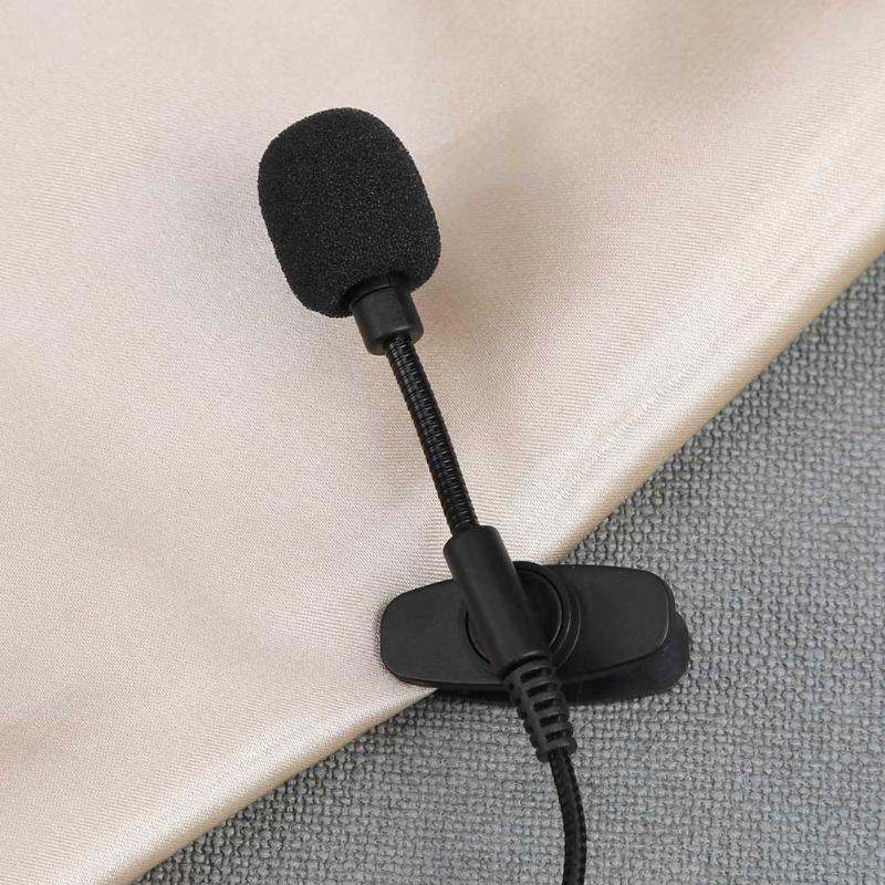 3.5mm Mini Clip-on Lapel Microphone Lavalier Mic For Vlogging Mobile Phone Pc Recording Conference I.175409221