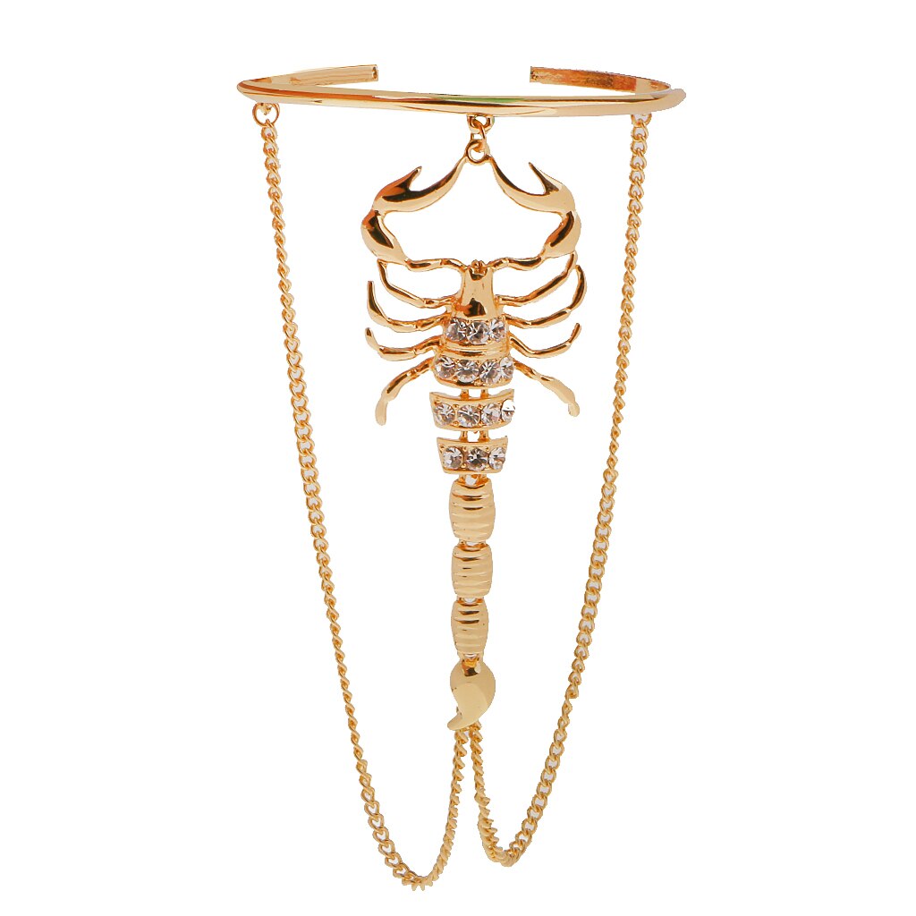 Halloween schorpioen bovenarm armband slavenharnas manchet armband armband goud
