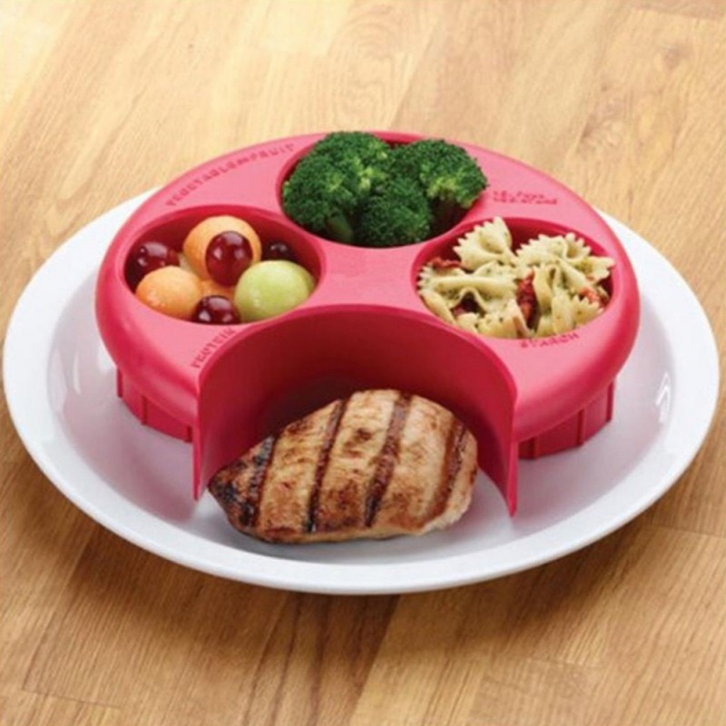 1 pc Meal Measure Portion Plate Manage Your Weight Control Cooking Tools with Kitchen Food Plate Utensils Gadgets Kitchen Tools