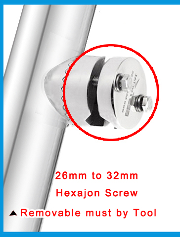 Rail Mount stainless steel 316 fishing rod rack holder pole bracket support with clamp on 3/4 to 1-1/4 inch marine boat hardware: Blue