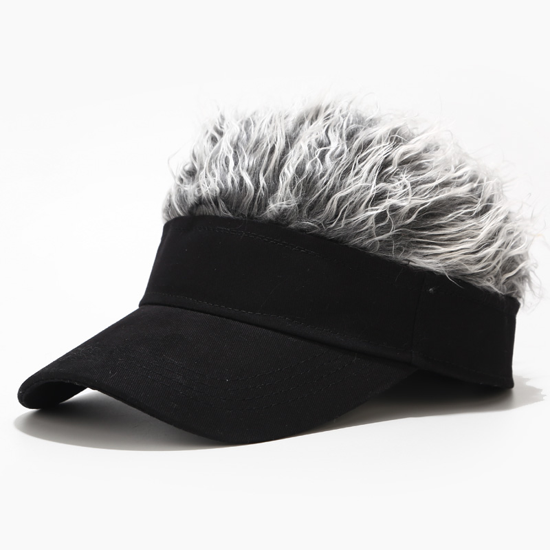 Gorra de béisbol con pelo con pinchos para hombre y mujer, gorro de béisbol con visera ajustable, estilo Casual, conciso, para verano y otoño,: 4