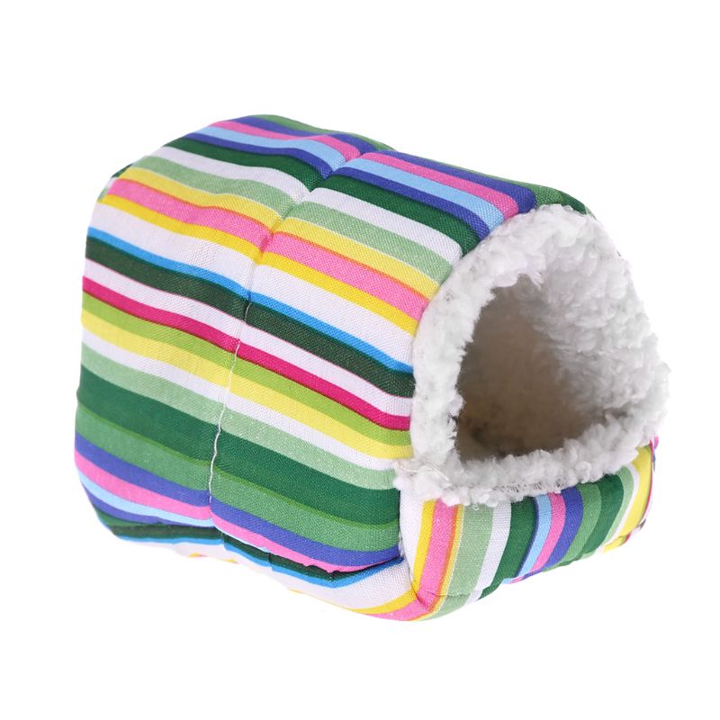 Jaula de forro polar para hámster, estera para dormir, cama cálida, casa de Animal PEQUEÑO