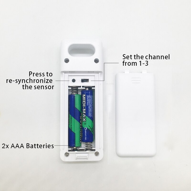 Indoor Outdoor Wireless Digital Weather Station Max Min Records ℃ ℉ Temperature meter Humidity Monitor Weather Clock Hygrometer
