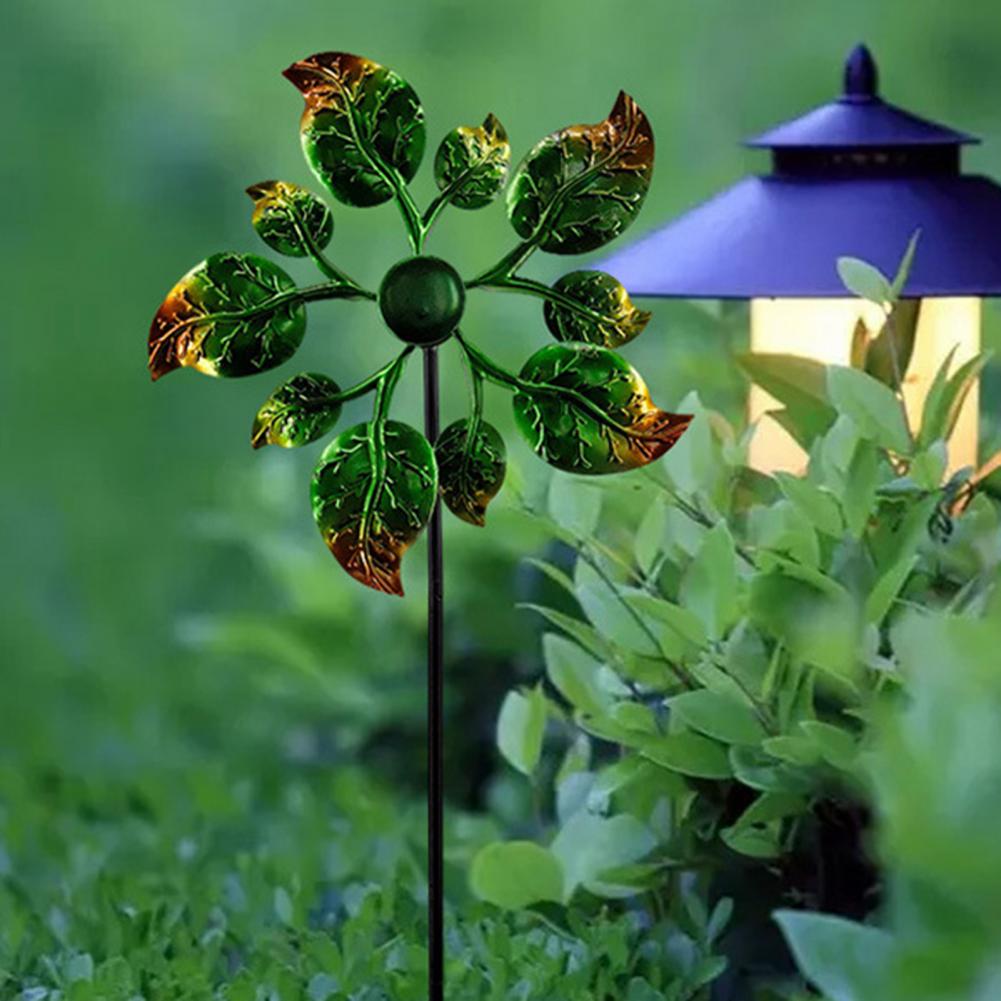 Ijzer Windmolen Pinwheel Stake Decoratieve Stabiele Mooi Uitziende Ijzer Tuin Windmolen Stake Artisitic Ornament Voor Thuis