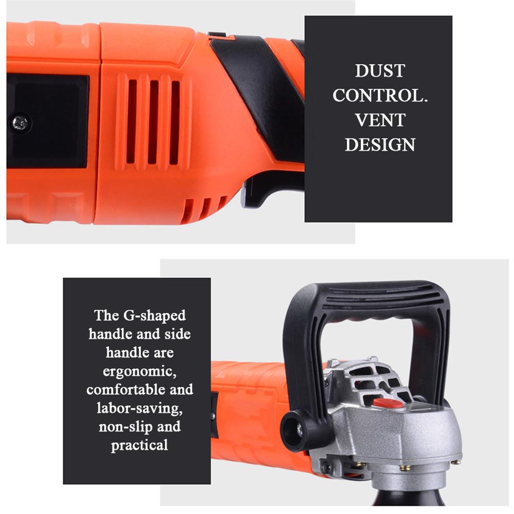 1580W 220V Grinder Mini Polishing Machine Car Polisher Sanding Machine Orbit Polish Adjustable Speed Sanding Waxing Power Tools