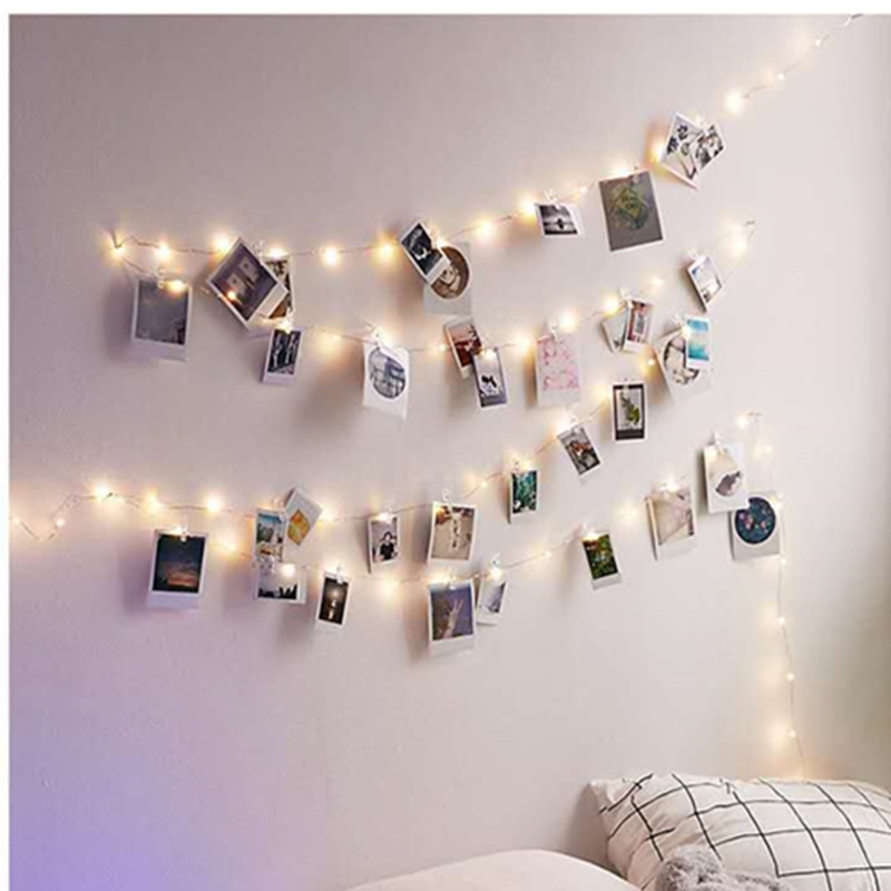 Foto Clips String Lights/Houder Indoor Fairy String Lights Voor Opknoping Foto 'S Kaarten En Memo 'S Foto Clip houder