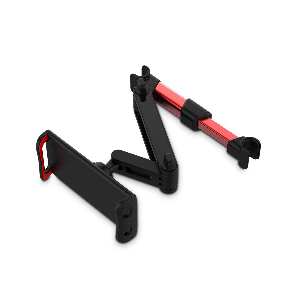 Seat Back Phone Bracket Holder Telescopic Tablet Car Stand Seat Rear Headrest Mounting Travel Bracket For Under 12.9inch Device: 4-11 Inch red