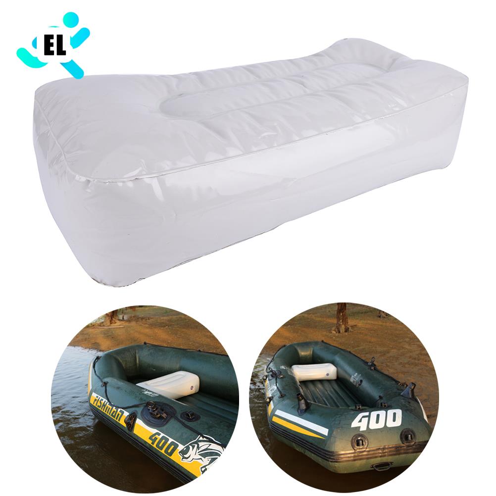Siège de bateau gonflable à coussin d&#39;air pliable, siège de repos en pvc, pour bateau de pêche, grande valve d&#39;extérieur, camping