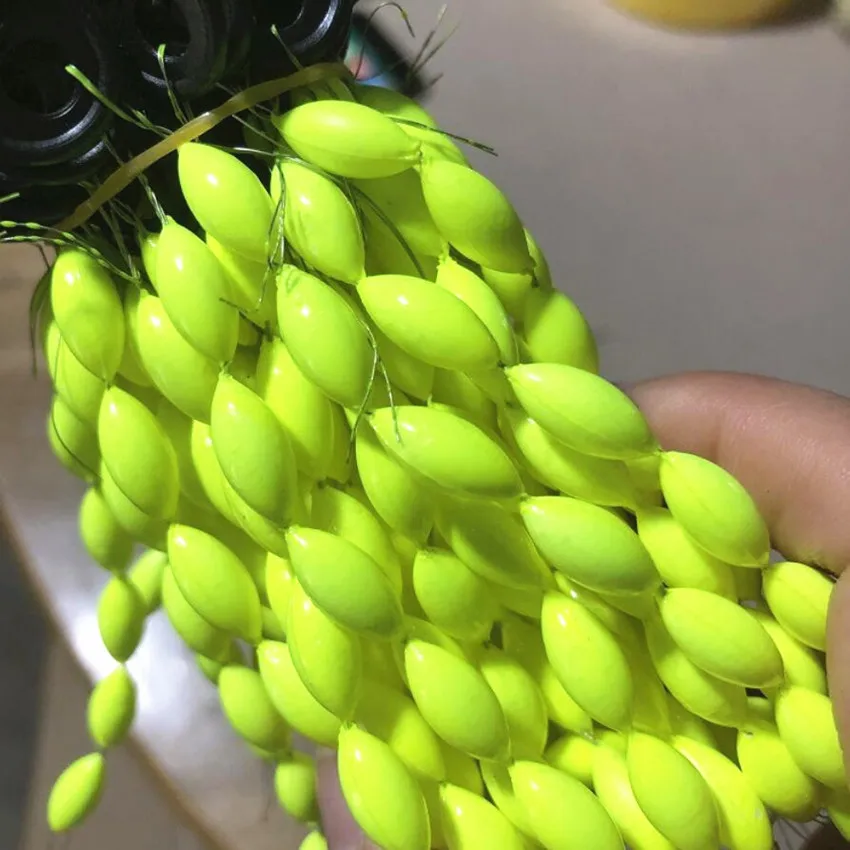 30Pcs/5packs Fishing Float Fishing Bobber 6 In 1 String Type Seven Star Float Foam Space Bean Fishing Line Stopper Buoys Tackle