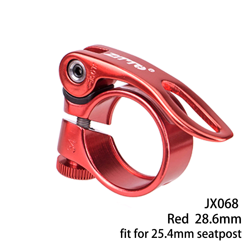 ZTTO-abrazadera para tija de sillín de bicicleta, 28,6/31,8/34,9mm, Clip para tubo de sillín de bicicleta de montaña y carretera, abrazadera para tubo de asiento de liberación rápida: Gris claro