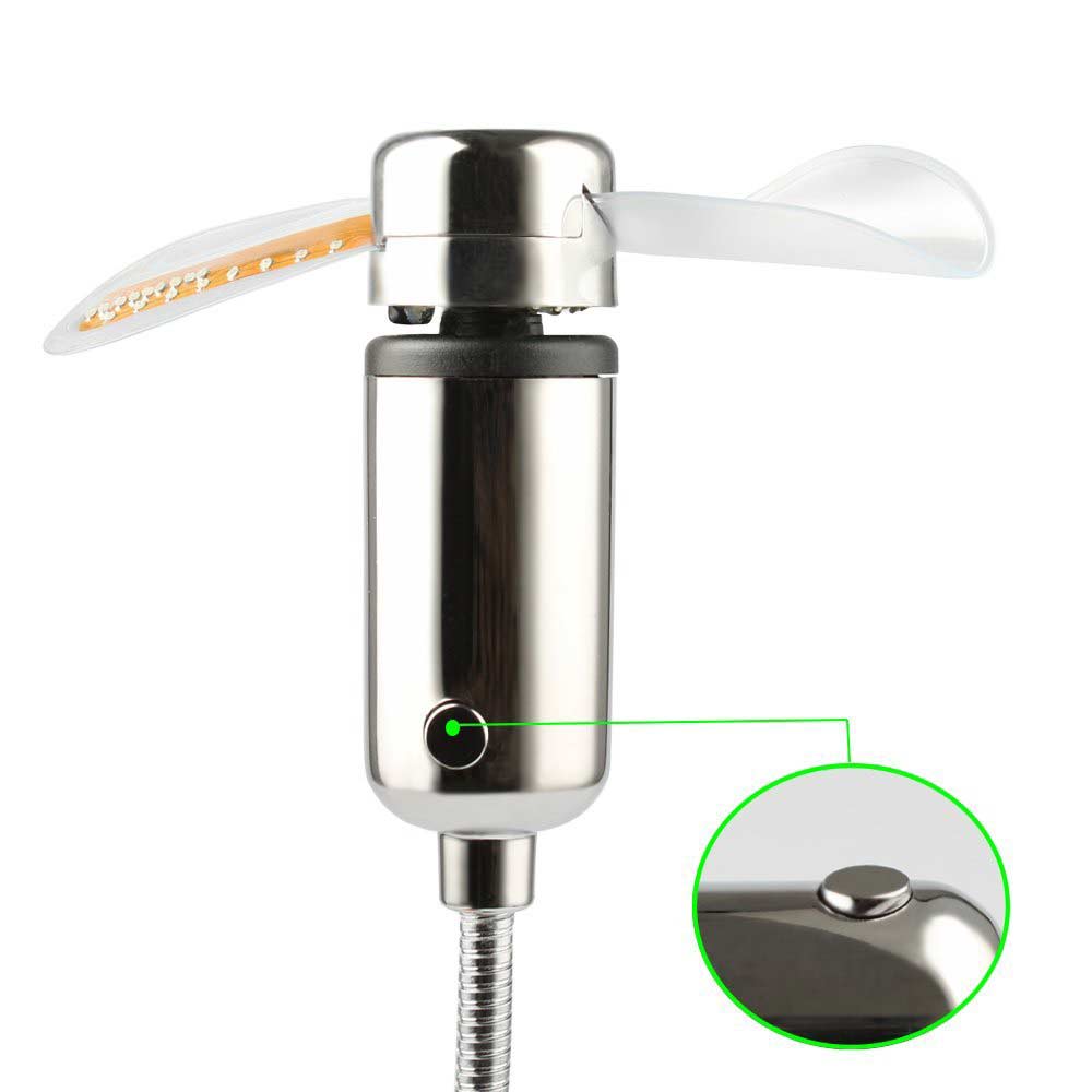 Ingelon mini usb blæser led ur cool farverig eller temperatur display blæser justerbar usb gadget til pc power bank led usb blæser
