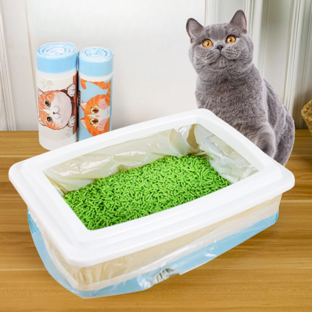 Thickened Cat Litter Bags Box Liners Disposable Drawstring Type Automatic Closing Sealed Can Bear 10KG Pet Supplies