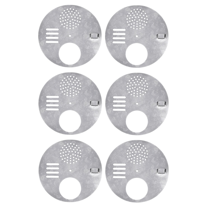 6 stk. bikube nuc box indgangsdøre, indgangsskive (diameter :12.5cm)  - biavlsudstyr bikubeværktøj biavlerværktøj: Default Title