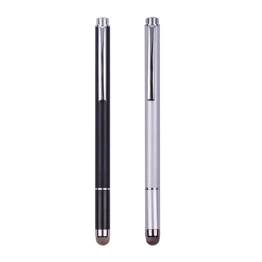 Universal 2 in 1 Stylus Pen with Fiber Tip and Disc Tip Precision Touchscreen Pen for All Capacitive phones Tablets Laptops 2pcs