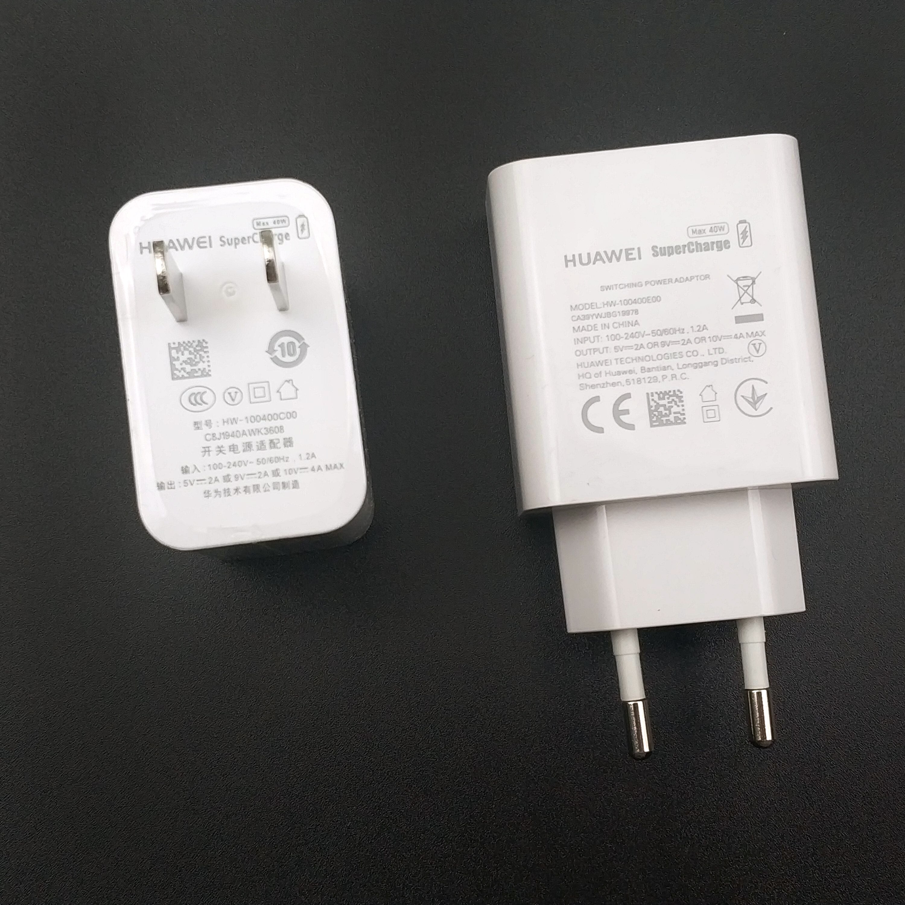 Huawei Mate 20 pro chargeur Original 40w chargeur de suralimentation rapide adaptateur de Charge murale ue pour P30 pro P20 Mate 20 10 Magic 2